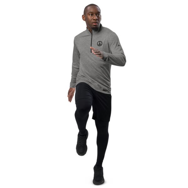 Black Peace Sign Quarter Zip Pullover