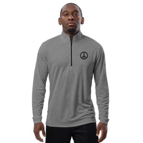 Black Peace Sign Quarter Zip Pullover - Image 3