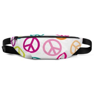 Peace Sign Pattern Fanny Pack