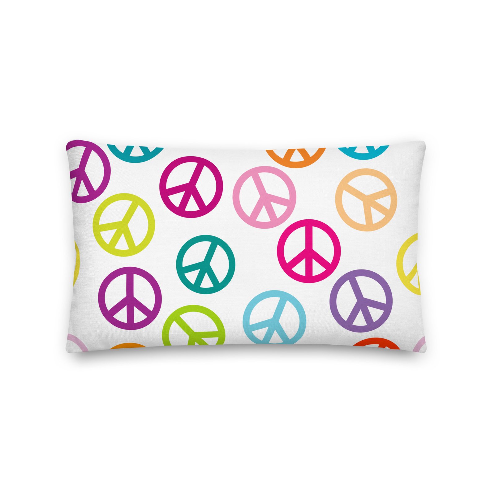 Peace Sign Pattern Premium Pillow - Image 4