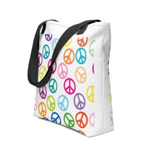Peace Sign Pattern Tote bag