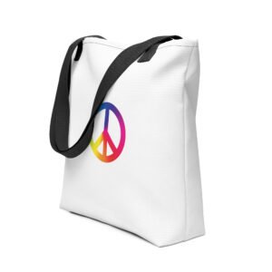 Tie Dye Peace Sign Tote bag