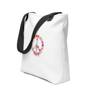 Flower Peace Sign Tote bag