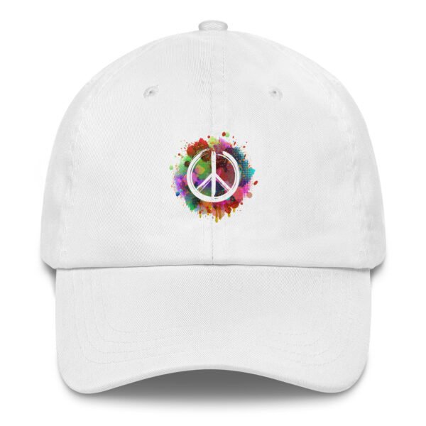 Splatter Peace Sign Dad hat