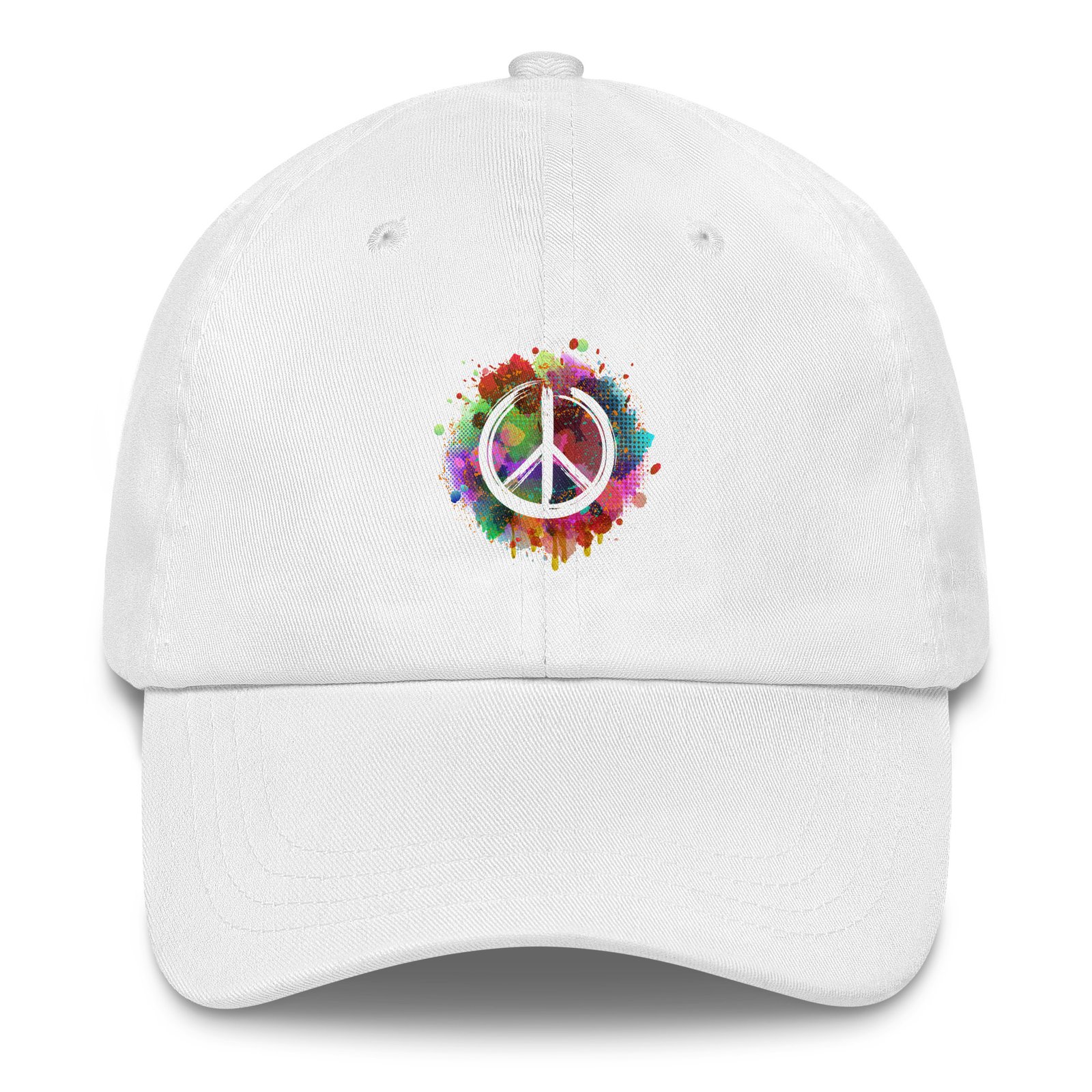Splatter Peace Sign Dad hat