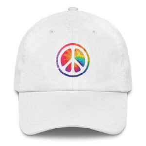 Retro Peace Sign Dad hat