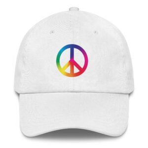 Tie Dye Peace Sign Dad hat