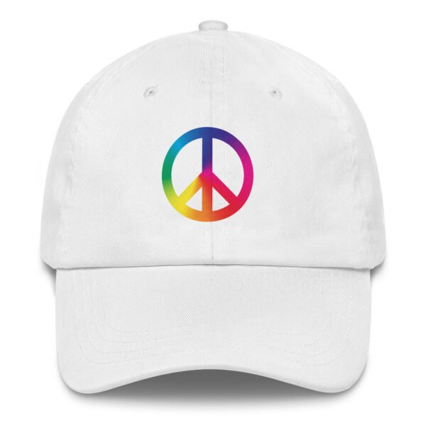 Tie Dye Peace Sign Dad hat