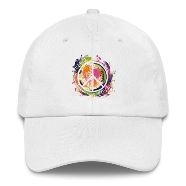 Swirl Peace Sign Dad Hat