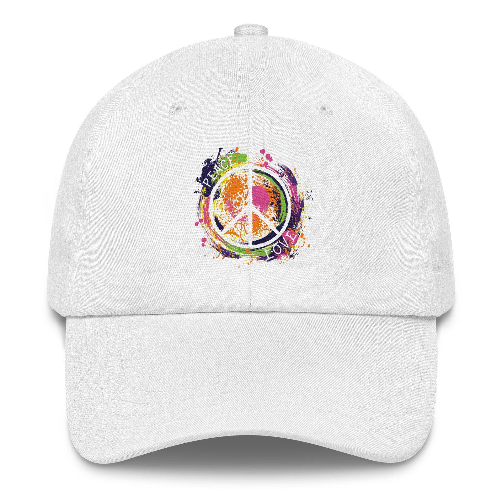 Swirl Peace Sign Dad Hat
