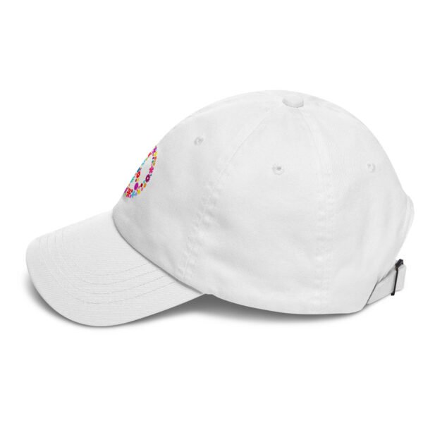 Flower Peace Sign Dad hat - Image 3