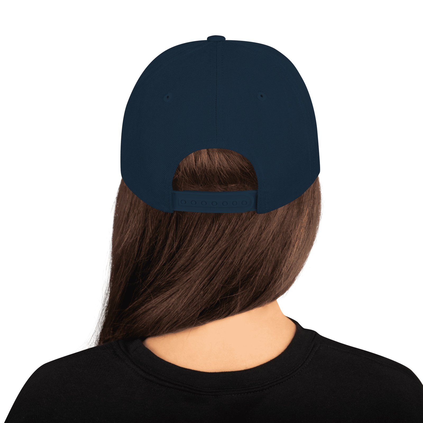 Magenta Simple Peace Sign Snapback Hat - Image 2