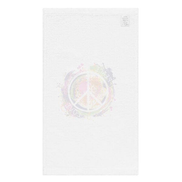 Swirl Peace Sign Hand towel - Image 2