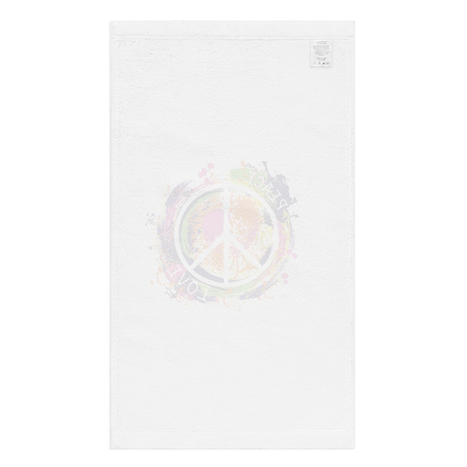 Swirl Peace Sign Hand towel - Image 2