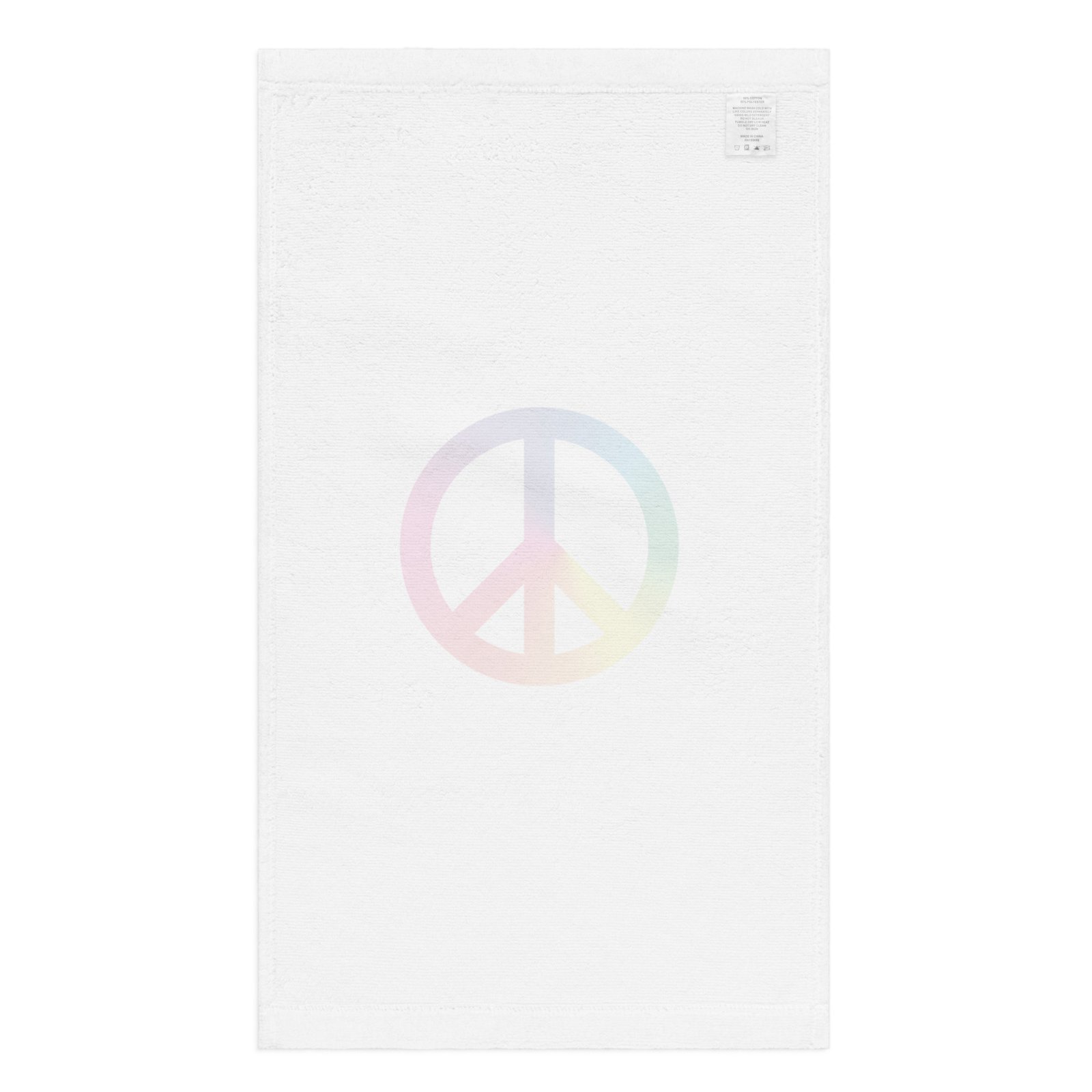Tie Dye Peace Sign Hand towel - Image 2