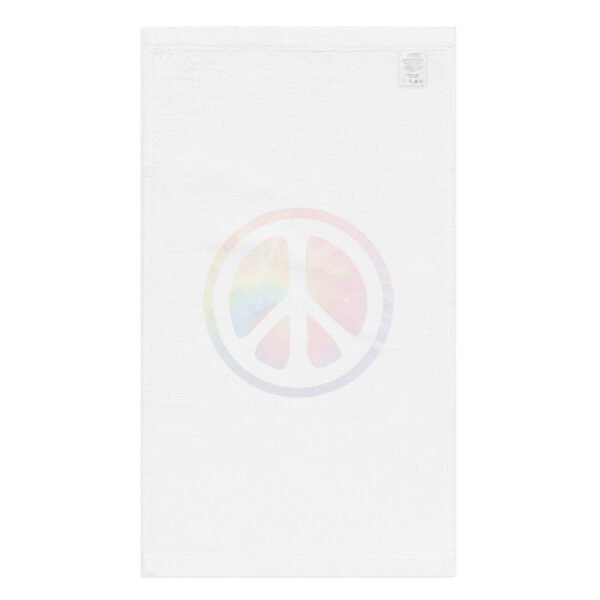Retro Peace Sign Hand towel - Image 2