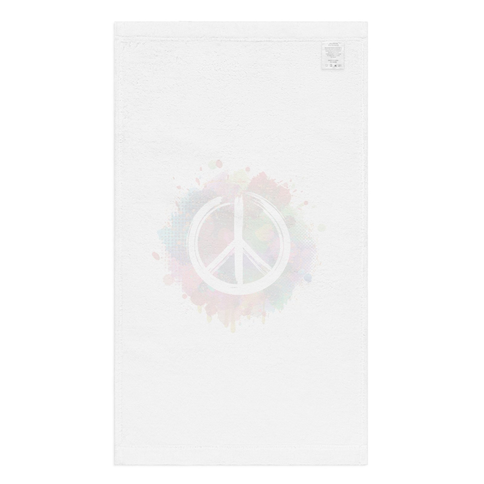 Splatter Peace Sign Hand towel