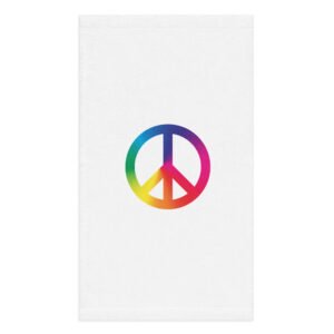Tie Dye Peace Sign Hand towel