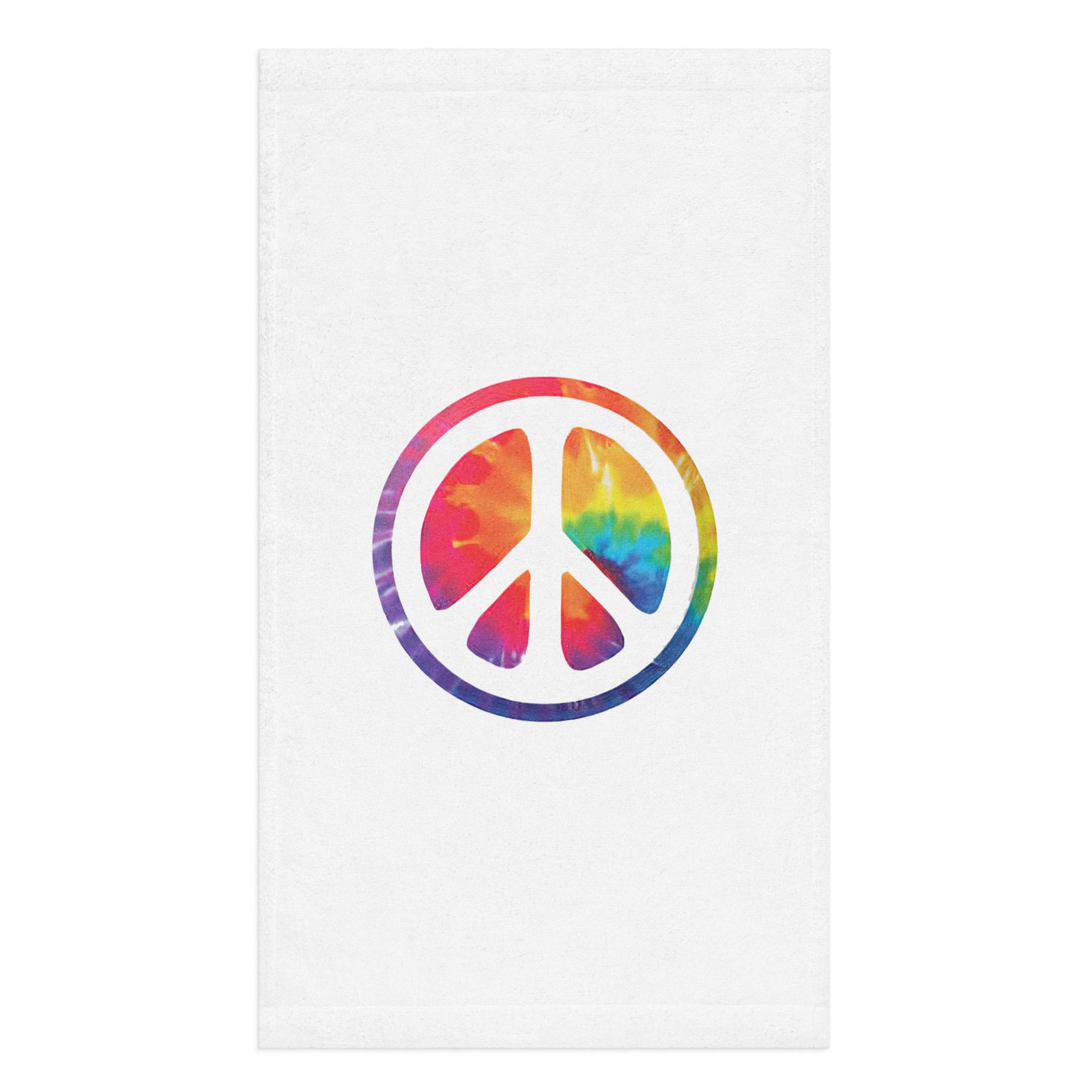 Retro Peace Sign Hand towel