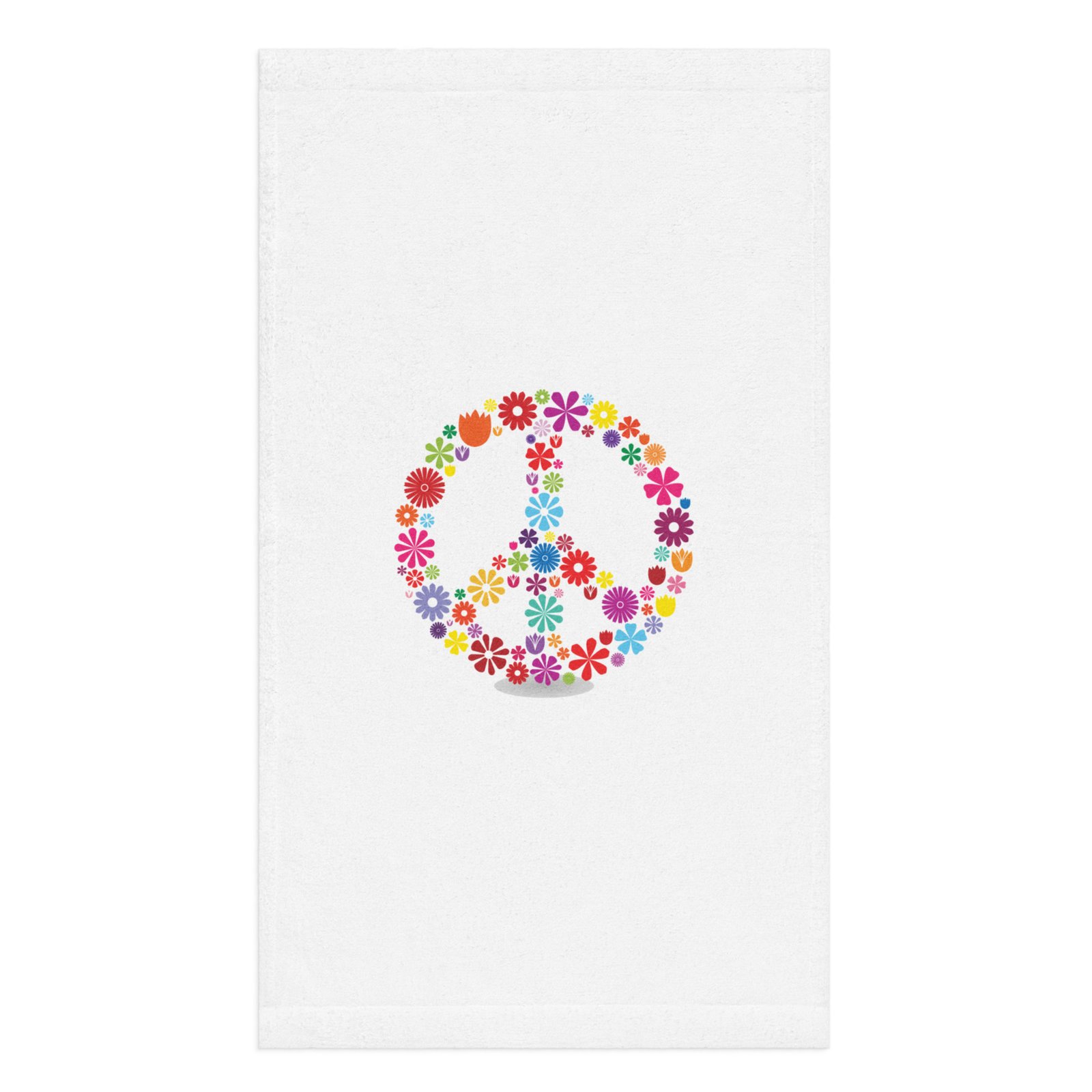 Flower Peace Sign Hand towel