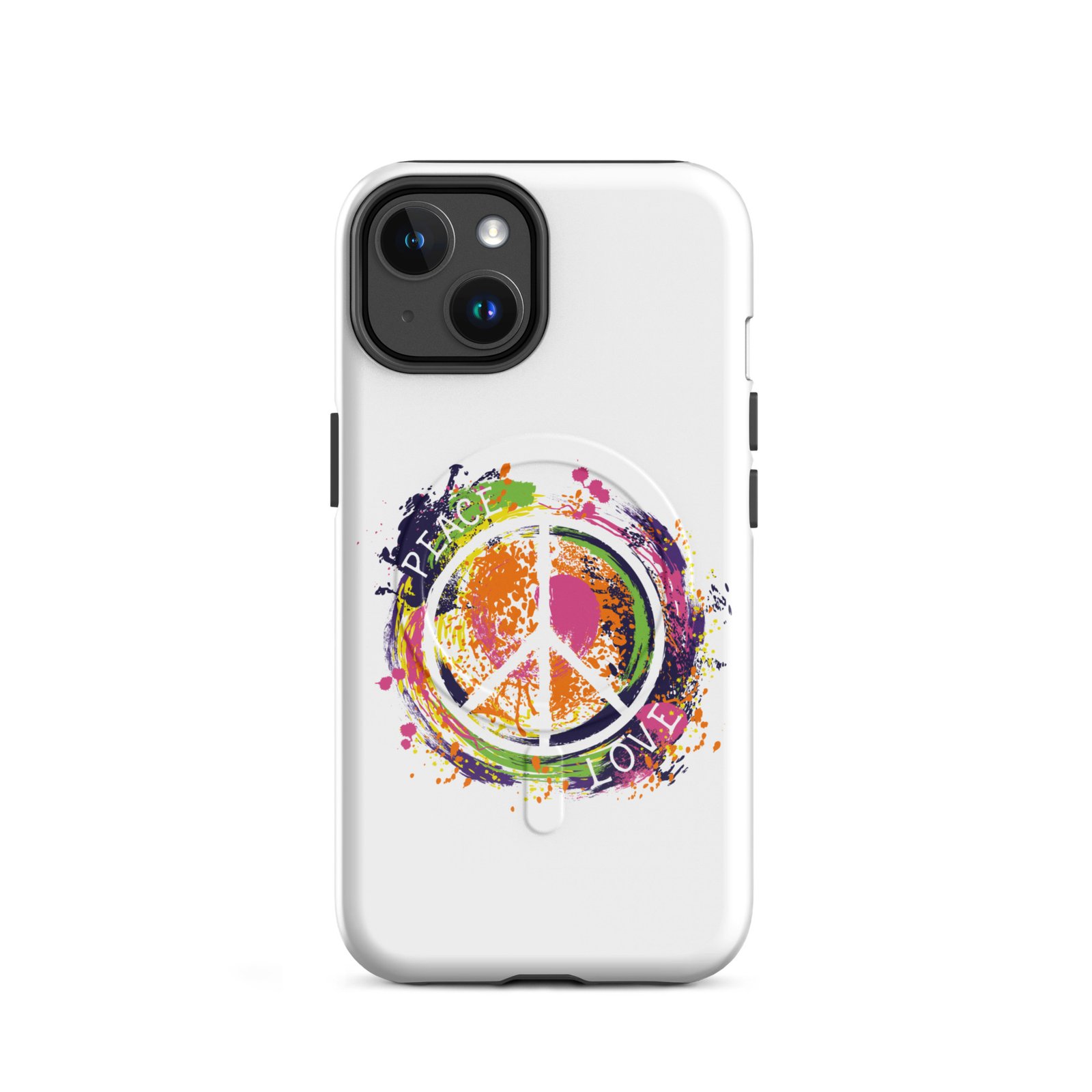 Swirl Peae Sign MagSafe® tough case for iPhone® - Image 2