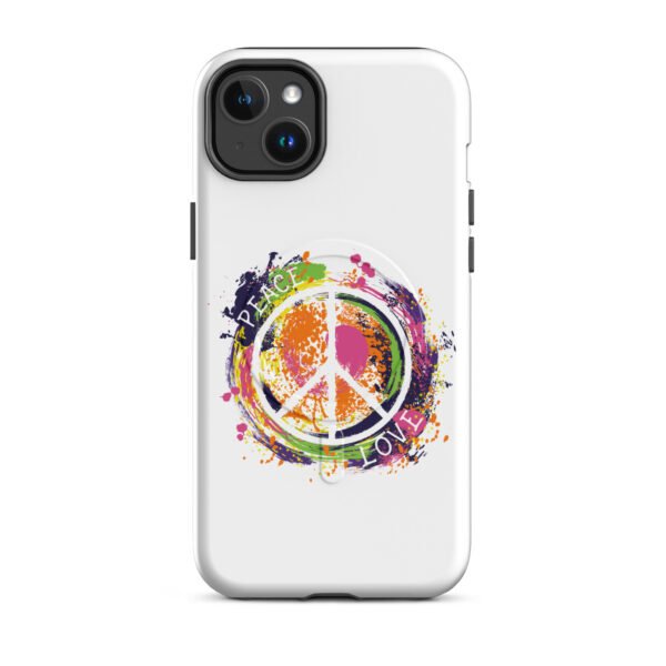 Swirl Peae Sign MagSafe® tough case for iPhone® - Image 3