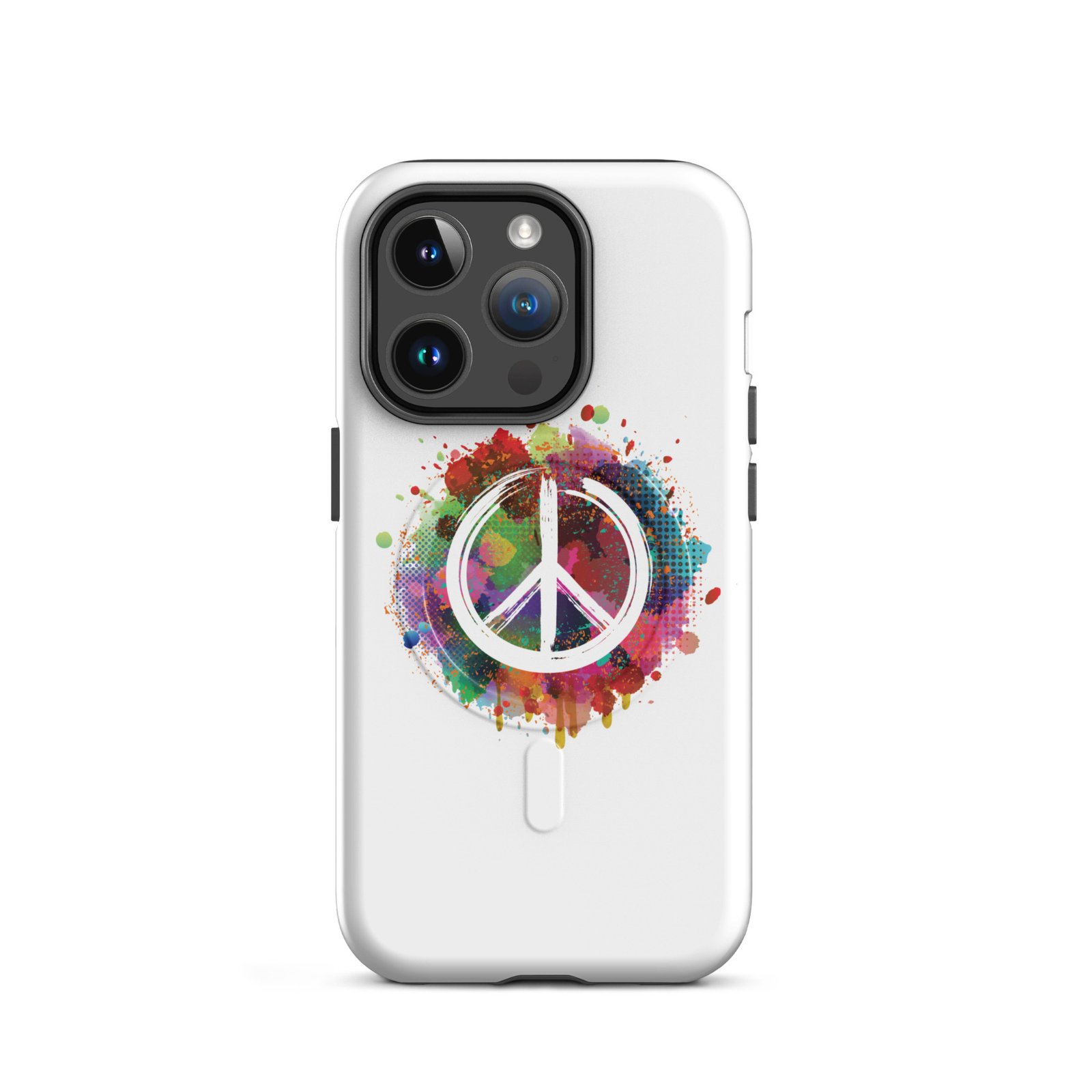 Splatter Peace Sign MagSafe® tough case for iPhone® - Image 4