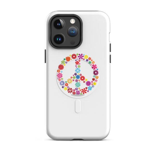 Flower Peace Sign MagSafe® tough case for iPhone® - Image 5