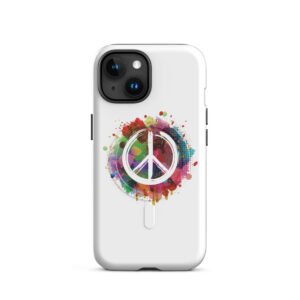 Splatter Peace Sign MagSafe® tough case for iPhone®