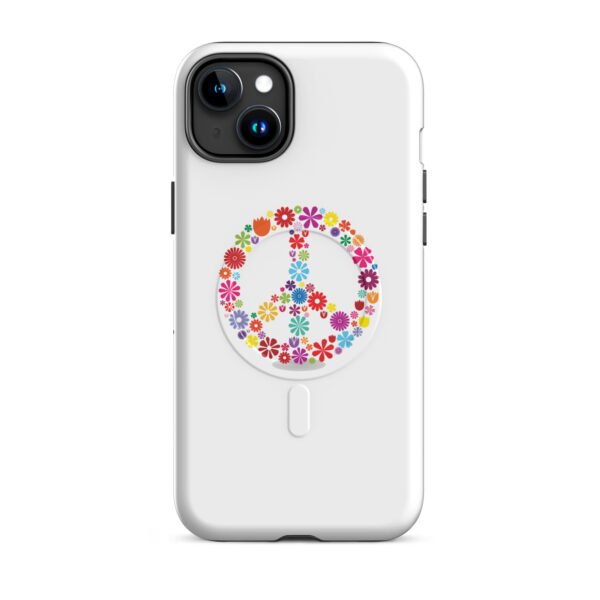 Flower Peace Sign MagSafe® tough case for iPhone® - Image 6