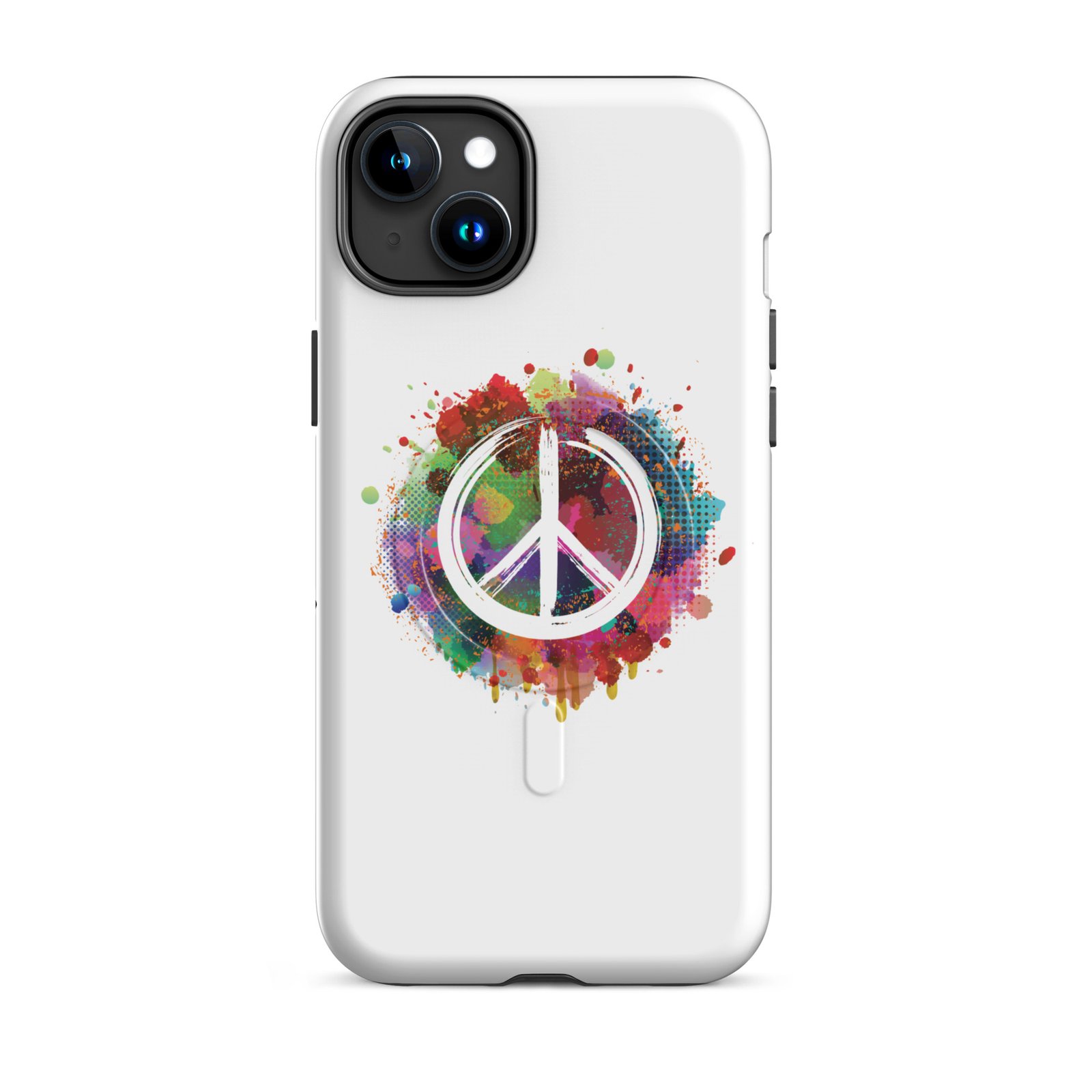 Splatter Peace Sign MagSafe® tough case for iPhone® - Image 6