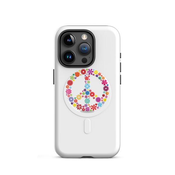 Flower Peace Sign MagSafe® tough case for iPhone® - Image 7