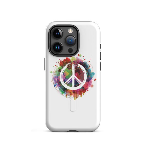 Splatter Peace Sign MagSafe® tough case for iPhone® - Image 7