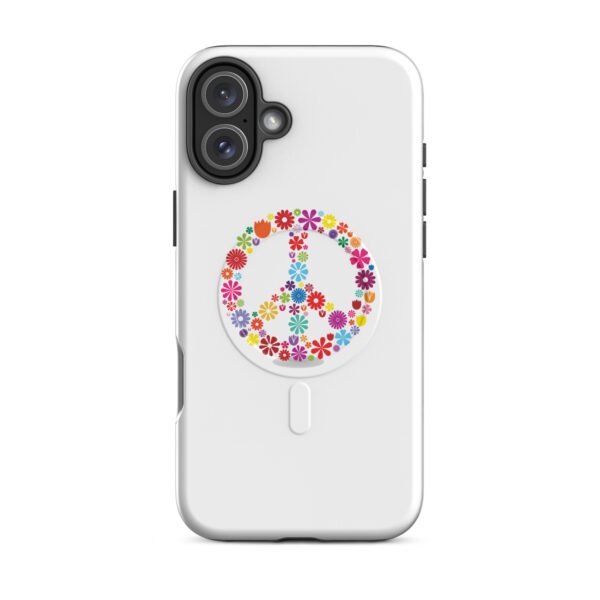 Flower Peace Sign MagSafe® tough case for iPhone® - Image 10