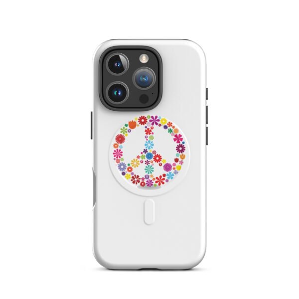 Flower Peace Sign MagSafe® tough case for iPhone® - Image 11