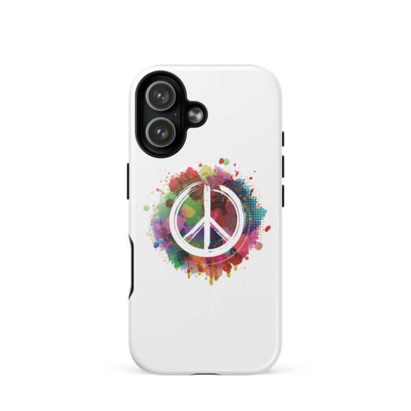 Splatter Peace Sign MagSafe® tough case for iPhone® - Image 13