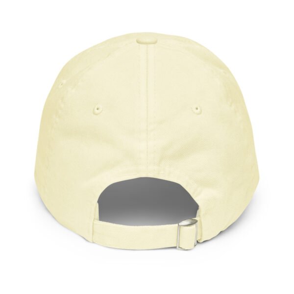 White Embroidered Simple Peace Sign on Pastel Baseball Hat - Image 14