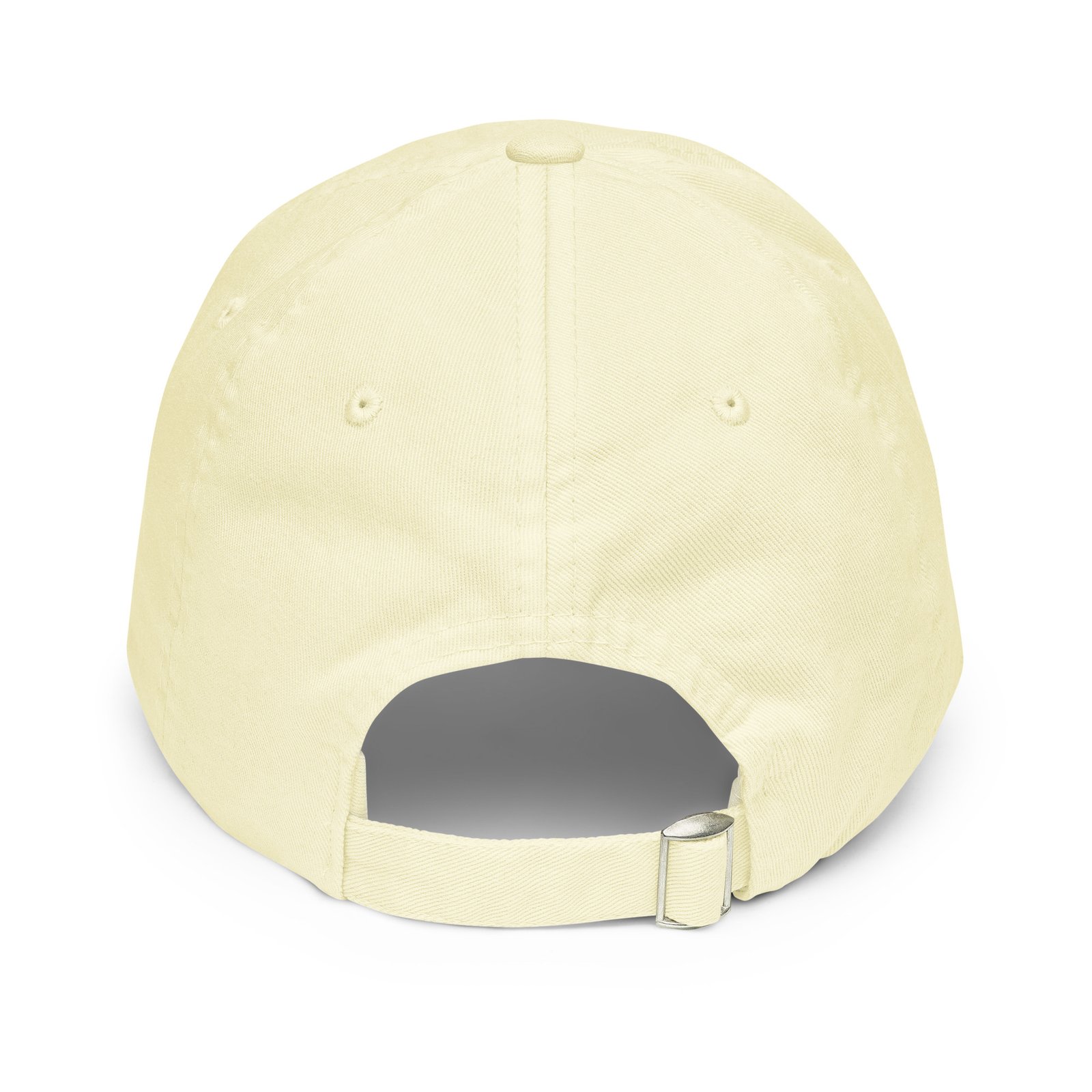 White Embroidered Simple Peace Sign on Pastel Baseball Hat - Image 14