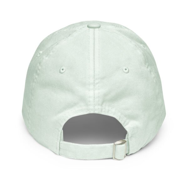 White Embroidered Simple Peace Sign on Pastel Baseball Hat - Image 20