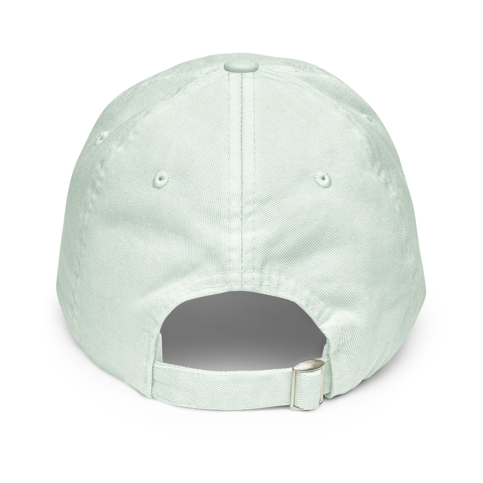 White Embroidered Simple Peace Sign on Pastel Baseball Hat - Image 20