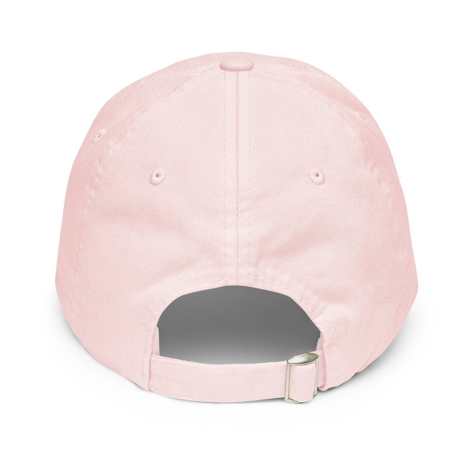 White Embroidered Simple Peace Sign on Pastel Baseball Hat - Image 8