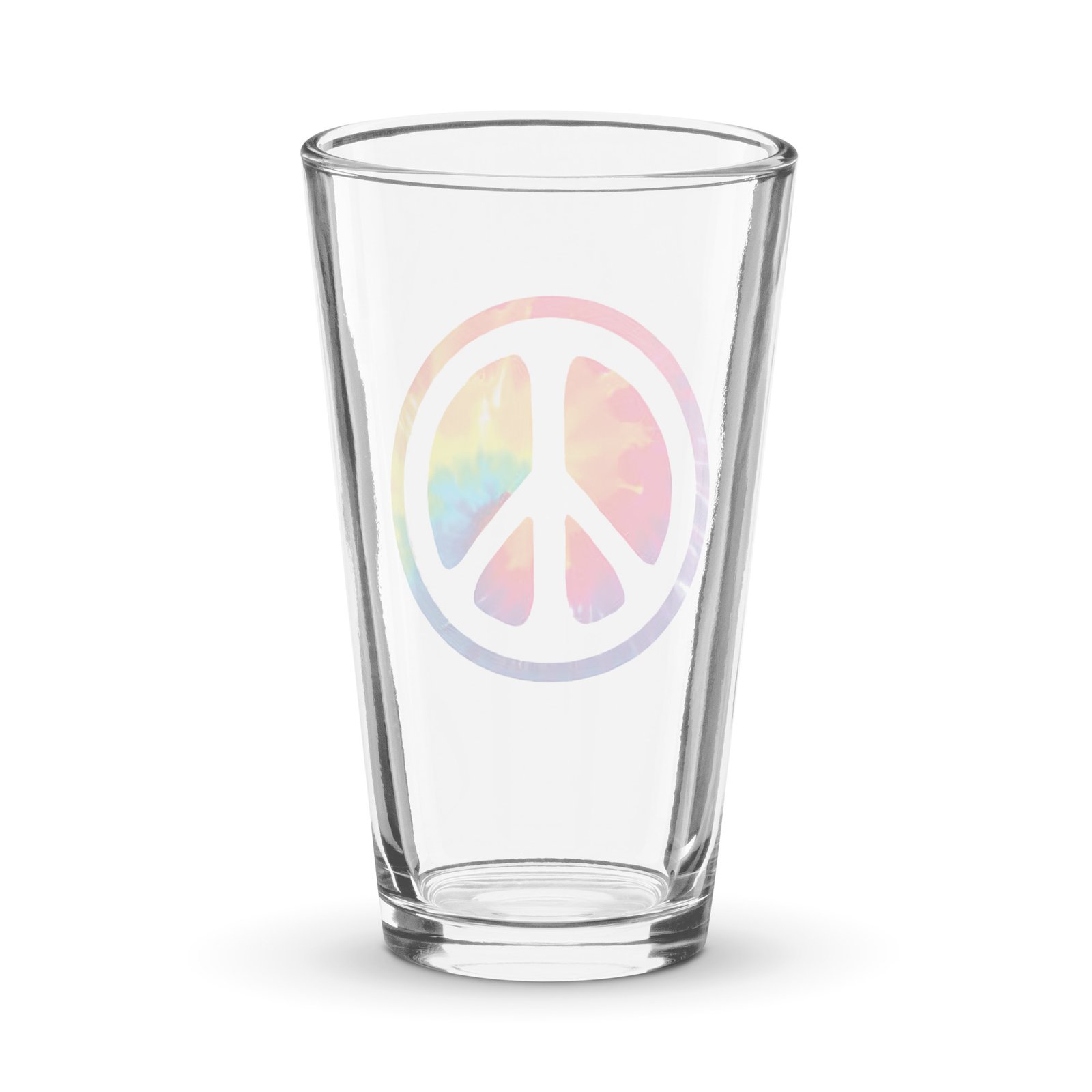 Retro Peace Sign Shaker pint glass - Image 2