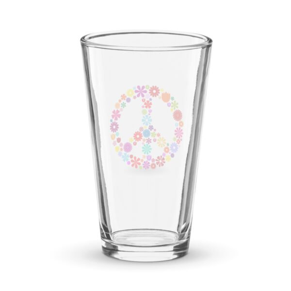 Flower Peace Sig Shaker pint glass - Image 2
