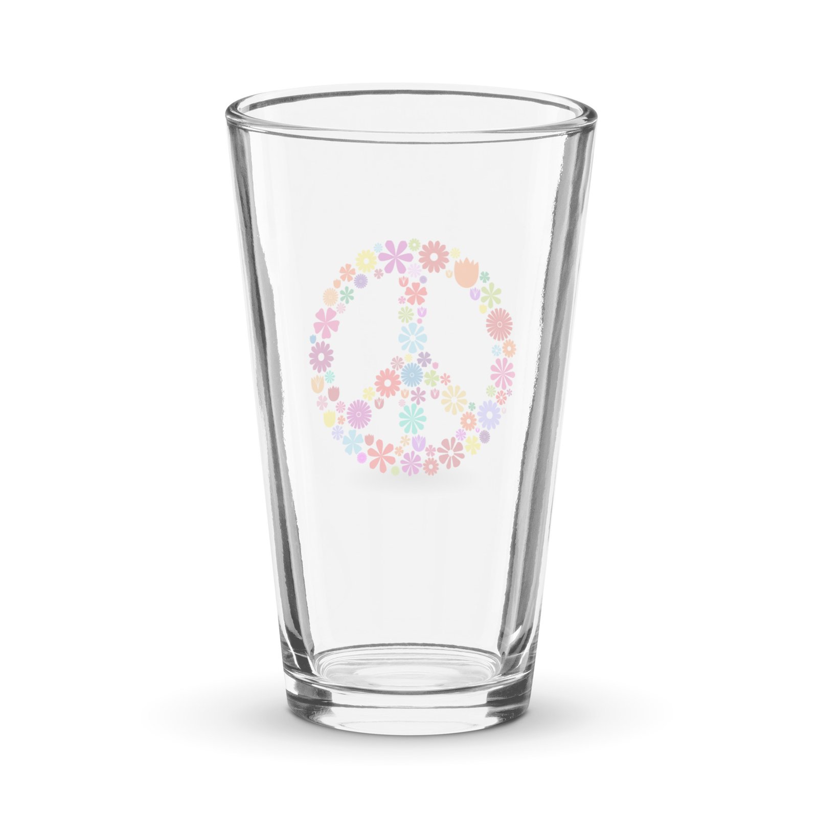 Flower Peace Sig Shaker pint glass - Image 2