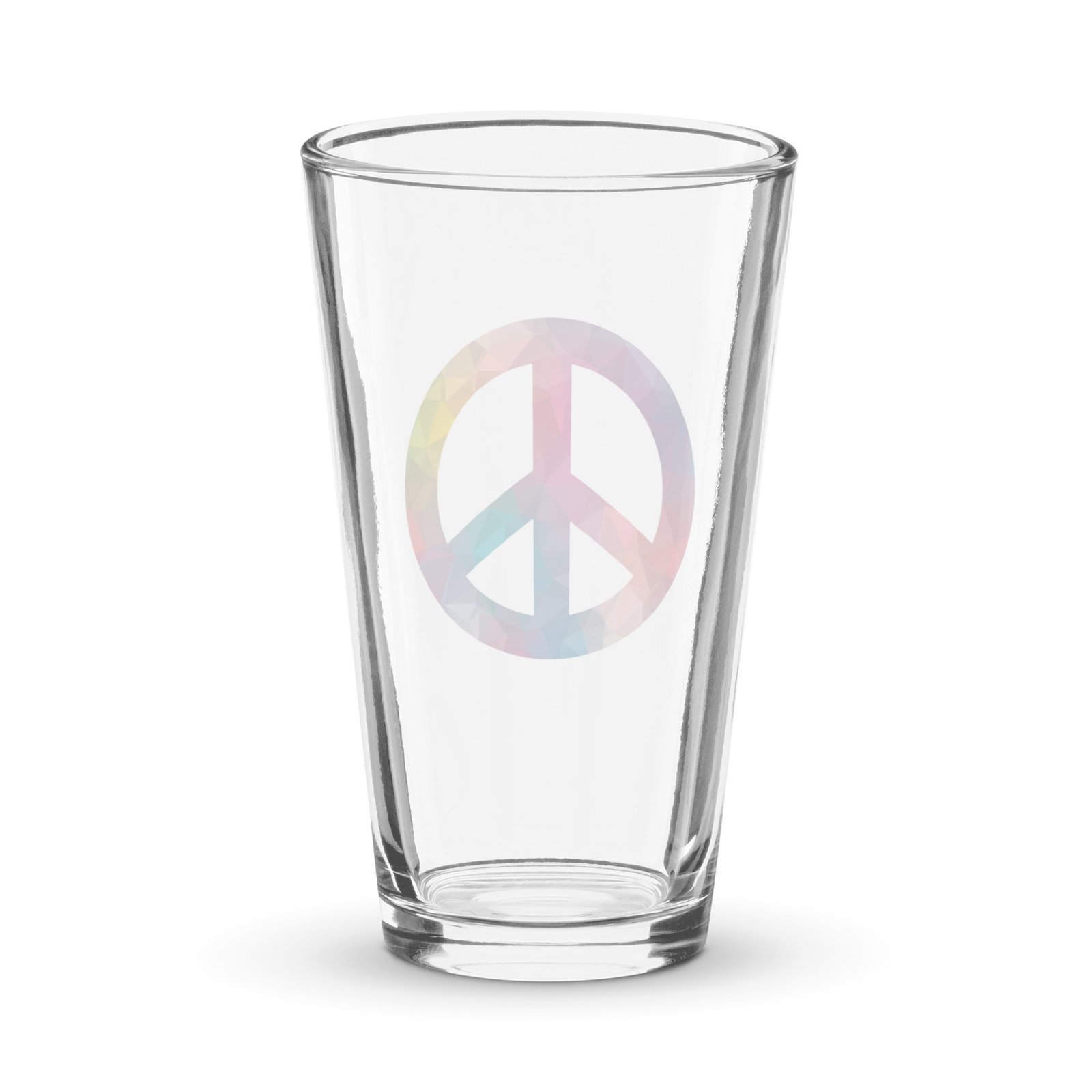 Bevel Peace Sign Shaker pint glass - Image 2