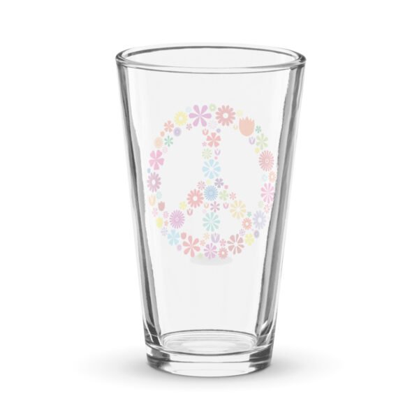 Flower Peace Sig Shaker pint glass - Image 6