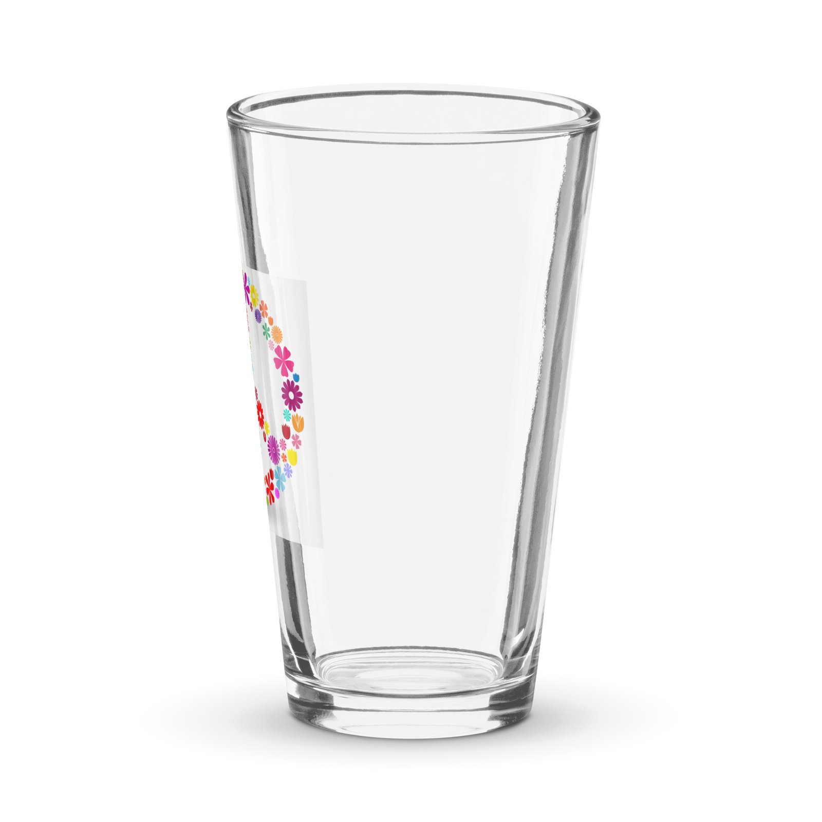 Flower Peace Sig Shaker pint glass - Image 4
