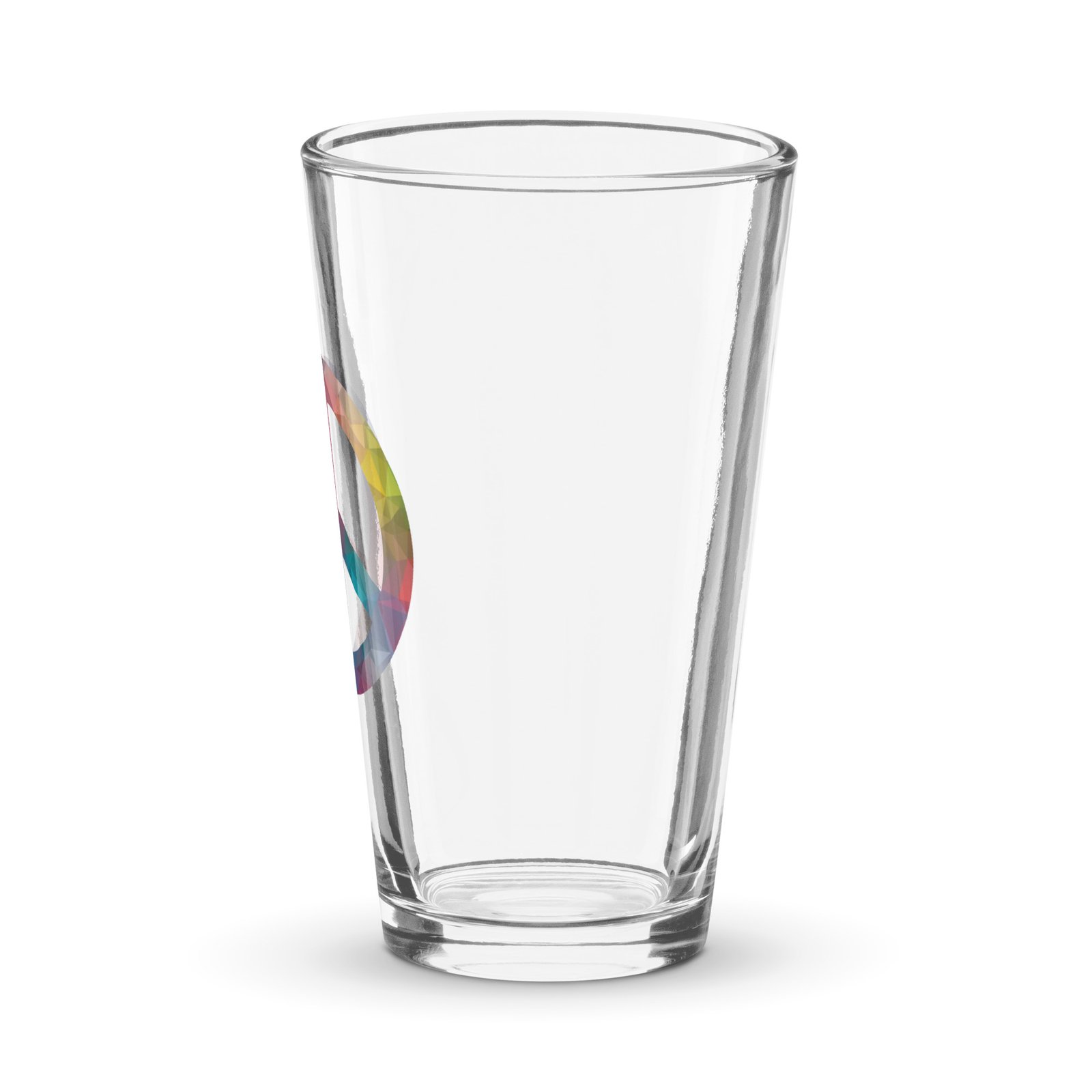 Bevel Peace Sign Shaker pint glass - Image 4