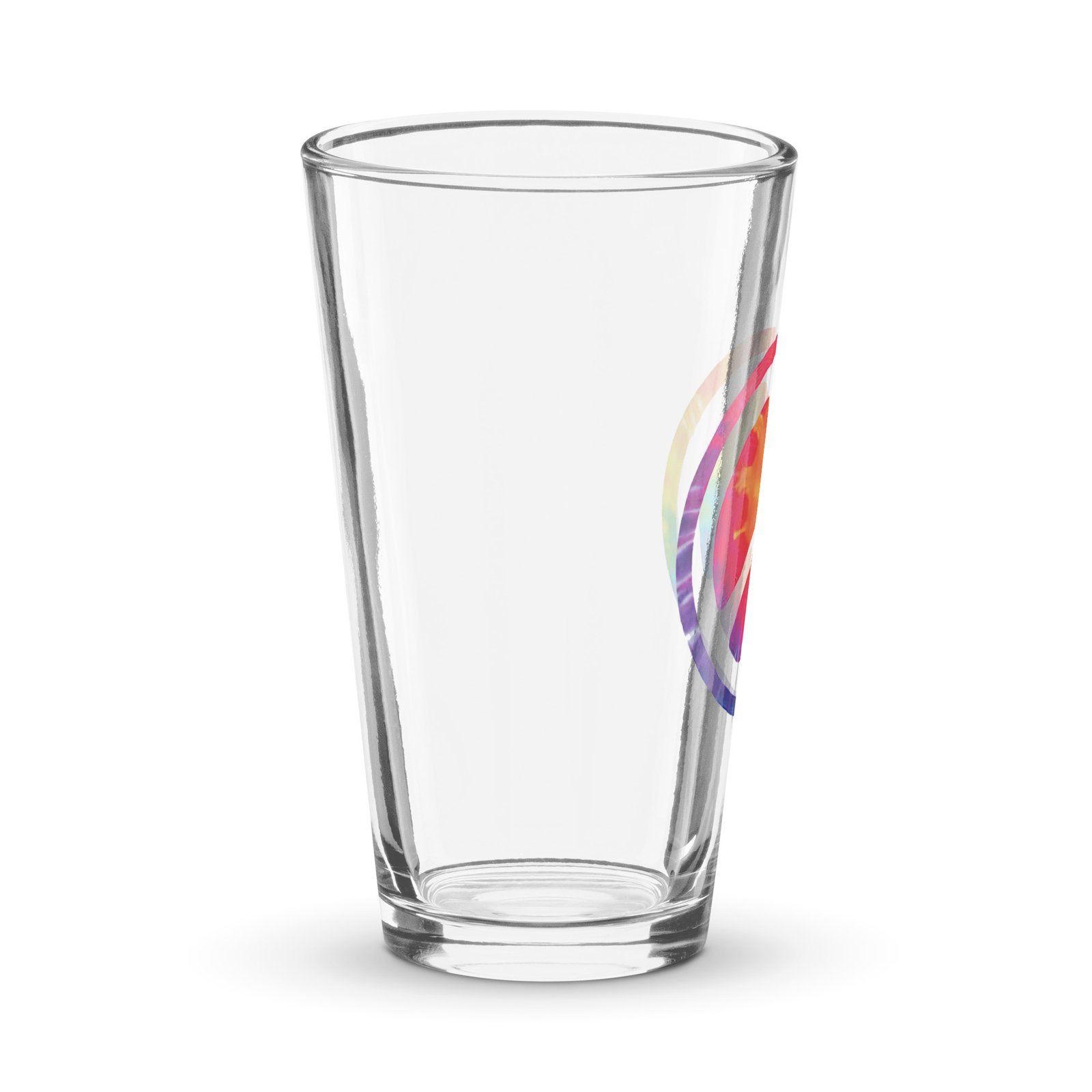 Retro Peace Sign Shaker pint glass - Image 3