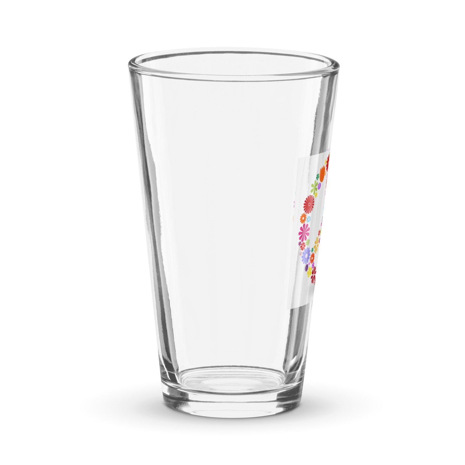 Flower Peace Sig Shaker pint glass - Image 3
